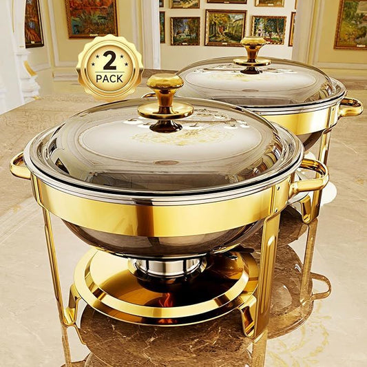 Chaffing Dish Gold 1 piece