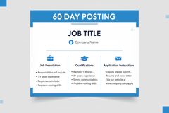 Standard Job Post – 60-Day Job Listing (£50)